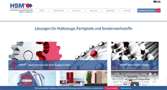 Desktop Screenshot of hsm-stahl.de