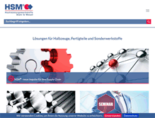Tablet Screenshot of hsm-stahl.de